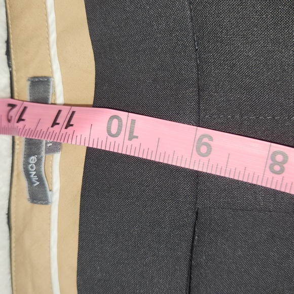 VINCE. WOMENS PANTS LIGHTWEIGHT WOOL BLEND SIZE 12 BLACK COLOR - Picture 13 of 15